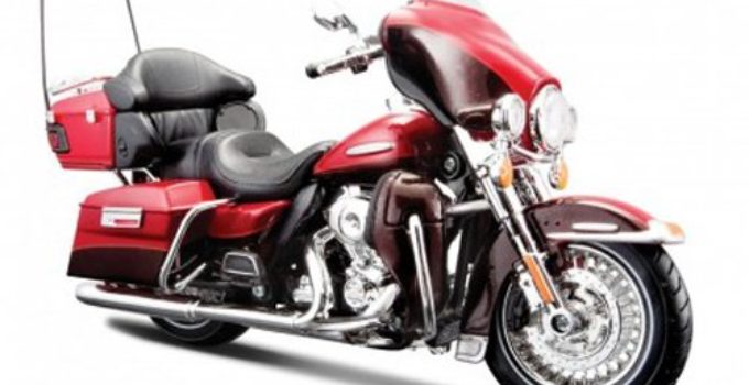 2013 Harley Davidson FLHTK Electra Glide Ultra Limited Red Bike Motorcycle 1/12 by Maisto 32323