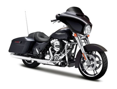 2015 Harley Davidson Street Glide Black Motorcycle Model 1/12 by Maisto 32328