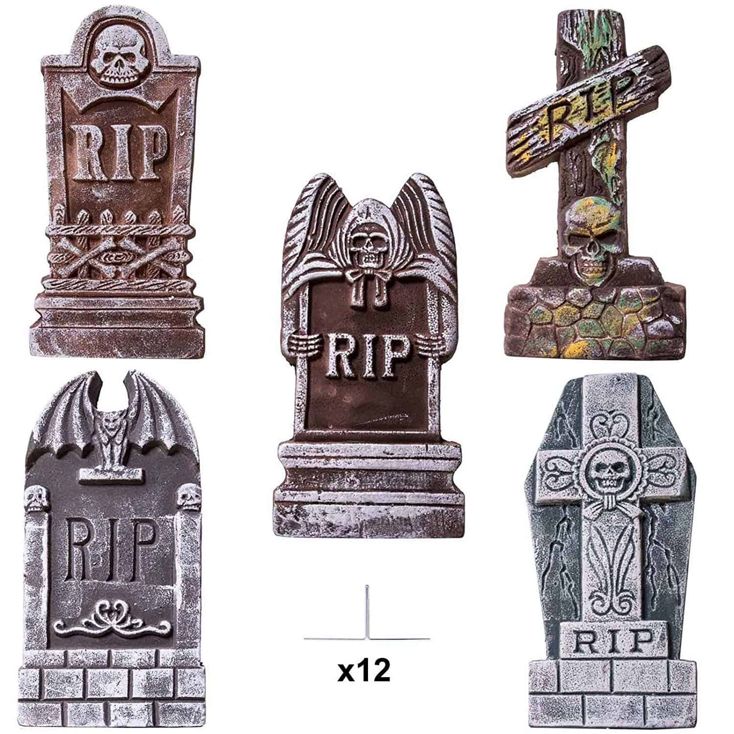OYIN Halloween Decorations RIP Graveyard Tombstones