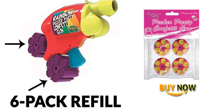 Buy Pecker Party Confetti Gun Refill Cartridges 6 Shot Refill
