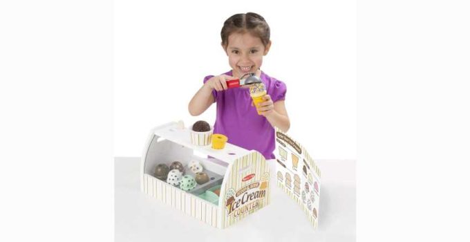 Melissa and Doug Wooden Scoop and Serve Ice Cream Counter Cool Toys Review