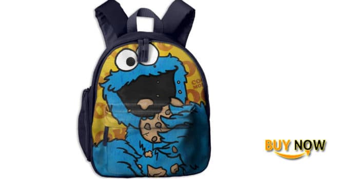 Baby Boys Girls Toddler HD-Cookie-monster Pre School Bag Backpack Satchel Rucksack Handbag