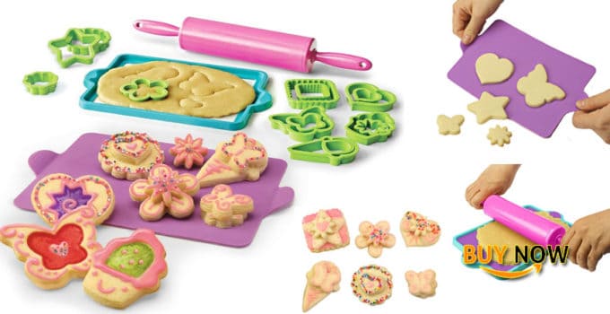 Skyrocket Toys Real Cooking Deluxe Cookie Baking Set - 25 Pc. Kit Includes Sprinkles, Candy, and Mixes
