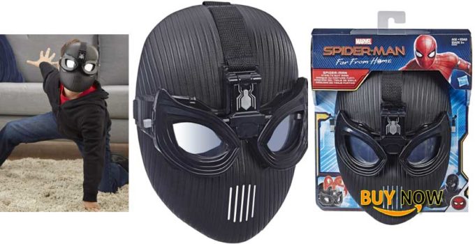 Spider-Man Marvel Far from Home Stealth Suit Mask for Roleplay - Super Hero Mask Toy