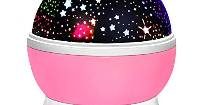 Birthday Gifts Presents for 2-10 Year Old Girls, Wonderful Romantic Starlight for Kids Toys for 2-10 Year Old Boys Xmas Halloween Gifts for 2-10 Year Old Boys Stocking Fillers Pink TSUKXK03