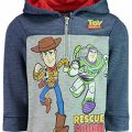 Disney Pixar Toy Story Toddler Boys Fleece Hoodie Pullover Sweatshirt Zipper, Navy 2T