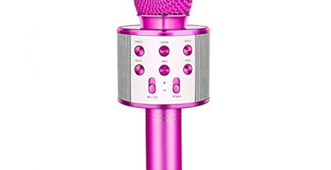 LET'S GO! Wireless Portable Handheld Bluetooth Karaoke Microphone, Kids Toys for 5-12 Years Old Boys Girls - Best Gifts