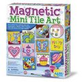 4M 4563 Magnetic Mini Tile Art - DIY Paint Arts & Crafts Magnet Kit For Kids - Fridge, Locker, Party Favors, Craft Project Gifts for Boys & Girls