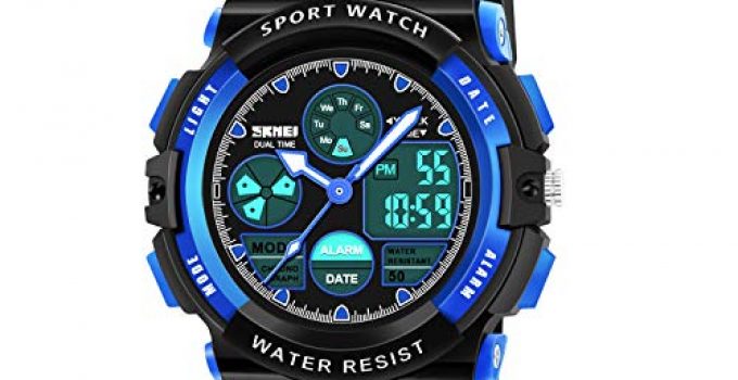 Boy Digital Watch Gifts for 5-15 Year Old Boys Girl Teen, Sports Watch Toys for 6-16 Year Old Boy Girl Present for Kids Age 6-16