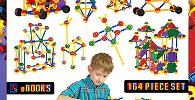 IQ BUILDER | STEM Learning Toys | Creative Construction Engineering | Fun Educational Building Toy Set for Boys and Girls Ages 3 4 5 6 7 8 9 10 Year Old | Best Toy Gift for Kids | Top Blocks Game Kit
