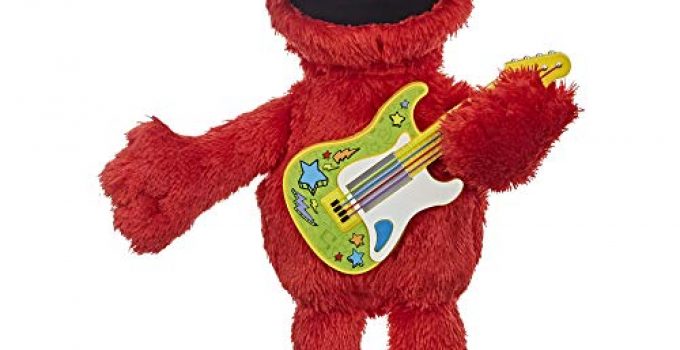 Sesame Street Rock and Rhyme Elmo Talking, Singing 14-Inch Plush Toy for Toddlers, Kids 18 Months & Up