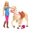 Barbie Doll, Blonde, and Horse