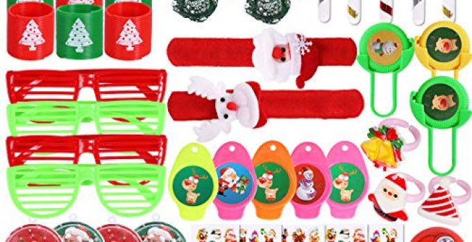 Max Fun 72Pcs Christmas Party Toys Assortment for Christmas Stocking Stuffers Party Favors Prizes Box Toy Assortment Classroom