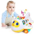 Baby Toys for 1 Year Old Boys Girls Electronic Airplane Toys Kids Baby Early Education Toys Christmas Birthday Gifts for 1 2 3 4 Year Old Toddler Children Boy Girl Sound Light Effect Music Travel Toys