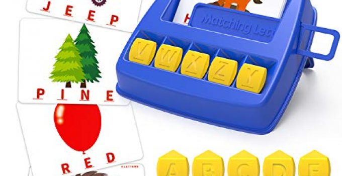 LIORQUE Matching Letter Game for Kids Educational Toys for 3-8 Year Old Boys Girls, Alphabet Reading Spelling Games, Word Learning Games for Preschool Kindergarten, Christmas Birthday Easter Gifts