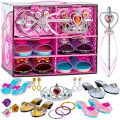Toyvelt Princess Dress Up & Play Shoe And Jewelry Boutique (Includes 4 Pairs Of Shoes + Multiple Fashion Accessories) Best Toys For 3, 4, Year Old Girls And Up
