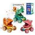 Dinosaur Toys for 2-5 Year Old Boys Birthday for 3,4 Year Old Boys and Girls 3 Pack Set Dinosaur Car 4 Year Old Boys Toys