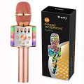 Gifts for 6 7 8 9 10 Years Old Girls Boys Toys Kids Karaoke Microphone Bluetooth Wireless Christmas Party Birthday Girls Gifts Age 6 7 8 9 10(Rose Gold)