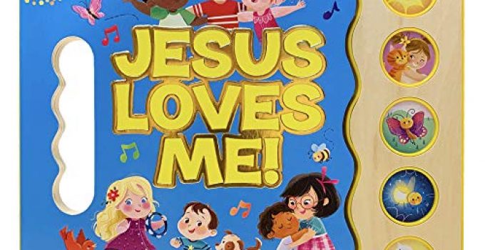 Jesus Loves Me 5-Button Songbook - Perfect Gift for Easter Baskets, Christmas, Birthdays, Baptisms, and More, Ages 2-7 (Little Sunbeams)