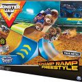 Monster Jam, Official Champ Ramp Freestyle Playset Featuring Exclusive 1:64 Scale Die-Cast Son-uva Digger Monster Truck