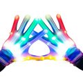 TOPTOY LED Gloves, Light Up Gloves for Kids Birthday Easter Gift Cool Fun Toys for 3-12 Year Old Boys Girls