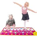 Toys for 1 Year Old Girl, Musical Piano Dance Mat for Toddlers Floor Piano Keyboard Playmat Toys for 1-3 Year Old Girls Boys Birthday Christmas Xmas Easter Gifts for Girls Age 1-3 Pink