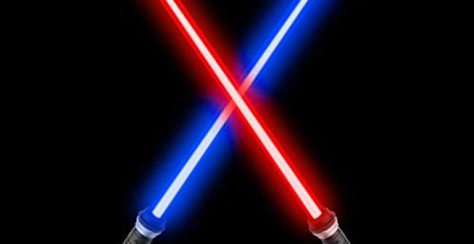 sugoiti Light Sabers for Kids，Upgrade 2-in-1 LED FX Dual Saber with Sound (Motion Sensitive) for Warriors and Galaxy War Fighters Stocking Idea, Xmas Presents