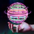 Flying Orb Ball Toys【2021 Upgraded】 Soaring Hover Flytoy Pro Boomerang Spinner Hand Controlled Mini Drone Globe Shape UFO Spinning Safe for Kids Adults Outdoor Indoor by Tikduck (Pink)