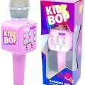 Move2Play Kidz Bop Karaoke Microphone Gift, The Hit Music Brand for Kids, Toy for 4, 5, 6, 7, 8, 9, 10 Year Old Girls and Boys, Pink