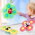 NARRIO Learning Toys for 1 2 Year Old Boy Gifts, Infant Baby Toys 6-12-18 Months Suction Cup Spinner Toy, Christmas Birthday Gifts for 1 2 Year Old Girl Spinning Top Sensory Toys for Toddlers Age 1-3