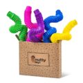 nutty toys 5 pk Jumbo XL Pop Tube Sensory Toys - Fine Motor Skills & Learning for Toddlers, Top ADHD Fidget 2021, Unique Kids & Adults Christmas Stocking Stuffer Gift Idea, Best Boy & Girl Present