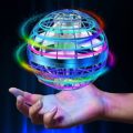 AMERFIST Flying Ball Toys, Hover Orb, Globe Shape Magic Controller Mini Drone, RGB Lights Spinner 360 Rotating Spinning UFO Safe for Kids Adults(Blue)