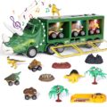 Kids Toys for 3 4 5 Year Old Boys: Dinosaur Toys for Kids 3-5| Dinosaur Transport Monster Truck Carrier Car Toys| Dino Trucks Boy Toys for Toddler| Christmas Birthday Gifts for Kids Age 2-7