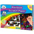 ZMLM Scratch Paper Christmas Art Boy: Magic Craft Rainbow Paper Drawing Kit Black Scratch Off Pad Sheet Toddler Preschool Toy for 3-10 Age Kid Holiday|Party Favor|Birthday|Children's Day Gift