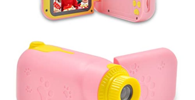 Acelane Kids Camera Digital Video Camera Recorder Mini Camcorder with 1080P 2.4 inch Screen, 32GB SD Card, Rechargeable Battery, Birthday Christmas Holiday Party Gift Toy for Toddler Boys Girls Age 3+