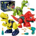 Dinosaur Toys for Kids 3-5, 5-7 - Large Size Take Apart Dinosaur Christmas Toys Gifts for Ages 3 4 5 6 7 Year Old Boys Girls, Toddler Educational Building Toys with Sounds DIY Assembly Boy Toys