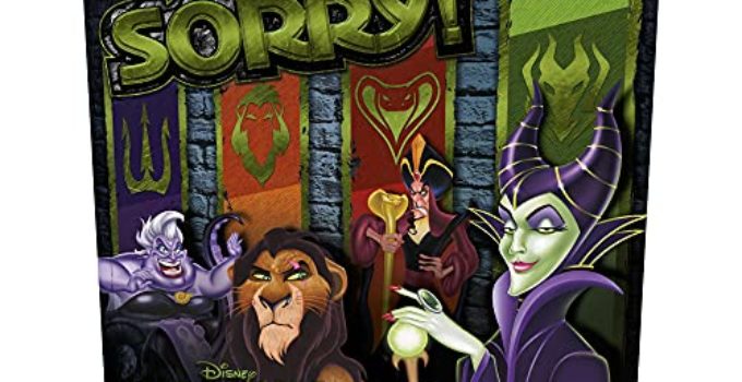 Hasbro Gaming Sorry! Board Game: Disney Villains Edition Kids Game, Family Games for Ages 6 and Up (Amazon Exclusive) , Green