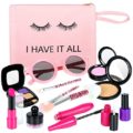 Hitituto Kids Makeup Kit for Girls, 18 Pcs Pretend Play Makeup Set Toys, Your Ideal Princess Birthday Gifts and Christmas Comes in Stylish Box