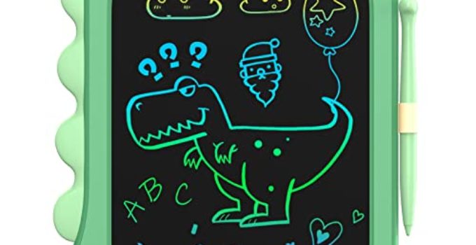 ORSEN LCD Writing Tablet Toddler Toys, 8.5 Inch Doodle Board Drawing Pad Gifts for Kids, Dinosaur Boy Toy Drawing Board Christmas Birthday Gift, Drawing Tablet for Boys Girls 3 4 5 6 7 Years Old-Green