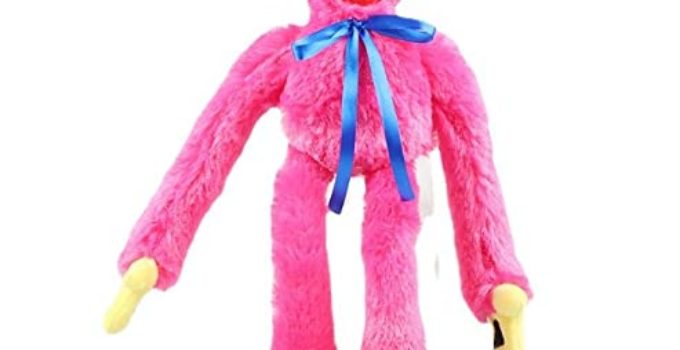 Poppy Huggy Plush Toy Realistic Blue Playtime Sausage Wuggys Monster Horror Christmas Doll Gift Stuffed 15" (Pink)