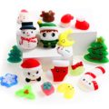 18 Pieces Christmas Toys Christmas Mochi Squishys Toys Include 6 Big Christmas Mochi Toys 12 Christmas Mini Cute Mochi Toys Boys Girls Toddlers Christmas Stocking Stuffers for Christmas Party Favors