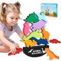 Montessori Toys for 1 2 3 4 Year Old Girls Boys, Stacking Dinosaur Toys for Kids 3-5 5-7, Educational Learning Toys for Toddlers 1-3 Boy Christmas Birthday Gifts for 2-5 Year Old Girls Toys Age 6-8