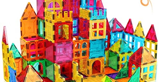 NVHH Magnetic Tiles for 3 4 5 6 7 8+Year Old Boys Girls 72PCS Oversize 3D Magnetic Building Blocks for Kids Age 3-5/STEM Toys for 4-8 Christmas Birthday Gifts