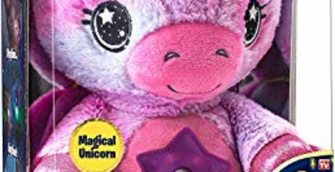 Ontel Star Belly Dream Lites, Stuffed Animal Night Light, Magical Pink and Purple Unicorn, As Seen on TV