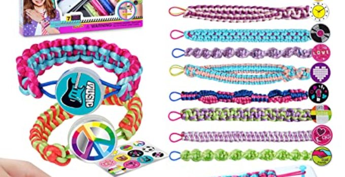 GILI Friendship Bracelet Making Kit for Girls, DIY Craft Kits Toys for 8-10 Years Old Jewelry Maker Kids. Favored Birthday Christmas Gifts for Ages 6- 12yr. Party Supply and Travel Activities