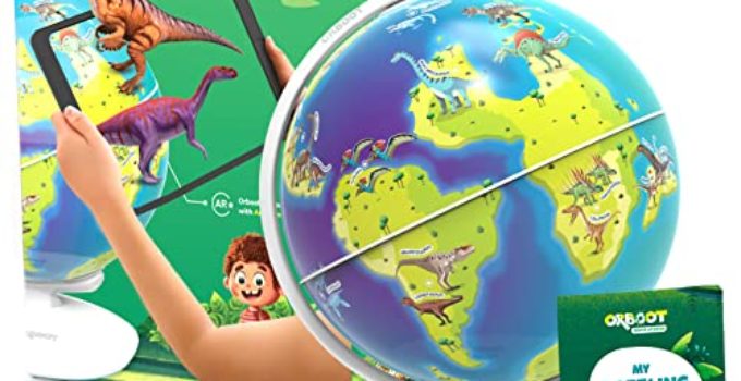 Orboot Dinos AR Globe by PlayShifu (App Based) - World of Dinosaur Toys, Educational Toy for Kids | Gift for Boys & Girls 4 - 8 Years
