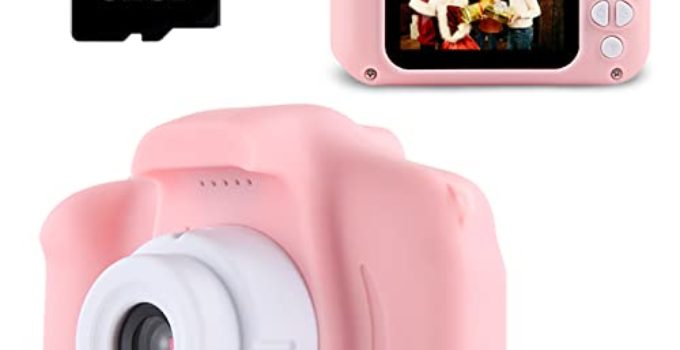 TEKHOME Kids Camera for Girls, Toddler Camera Age 3 4 5 6,Digital Camera for Kids,1080P HD Video Camera,Christmas Birthday Gifts Toys for 3-8 Year Old Girls,Pink.