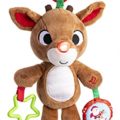 KIDS PREFERRED Rudolph The Red-Nosed Reindeer On The Go Teether Developmental Activity Toy, 12 inches , Brown