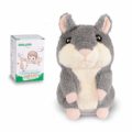 Talking Hamster Repeats Everything You Say Christmas Toys for Kids Toddlers, Funny Toys for 2 3 4 5 6 7 Year Old Baby, Child ,Clear Voice Interactive Plush Animal Toys (Gray)